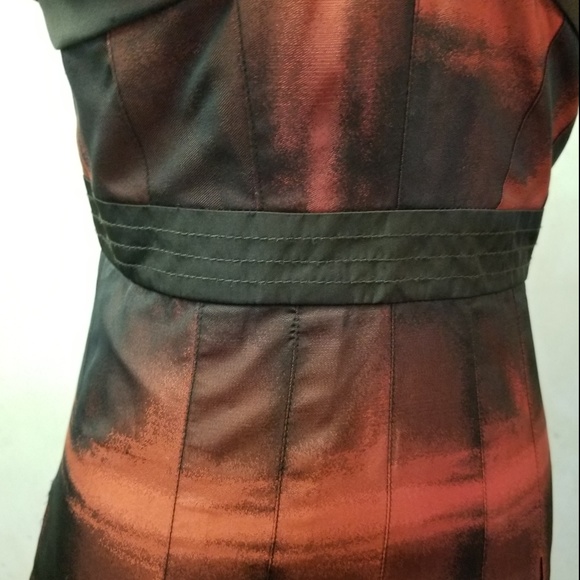 BCBGMAXAZRIA off the shoulder tie-dyed dress (K15) - Picture 3 of 8